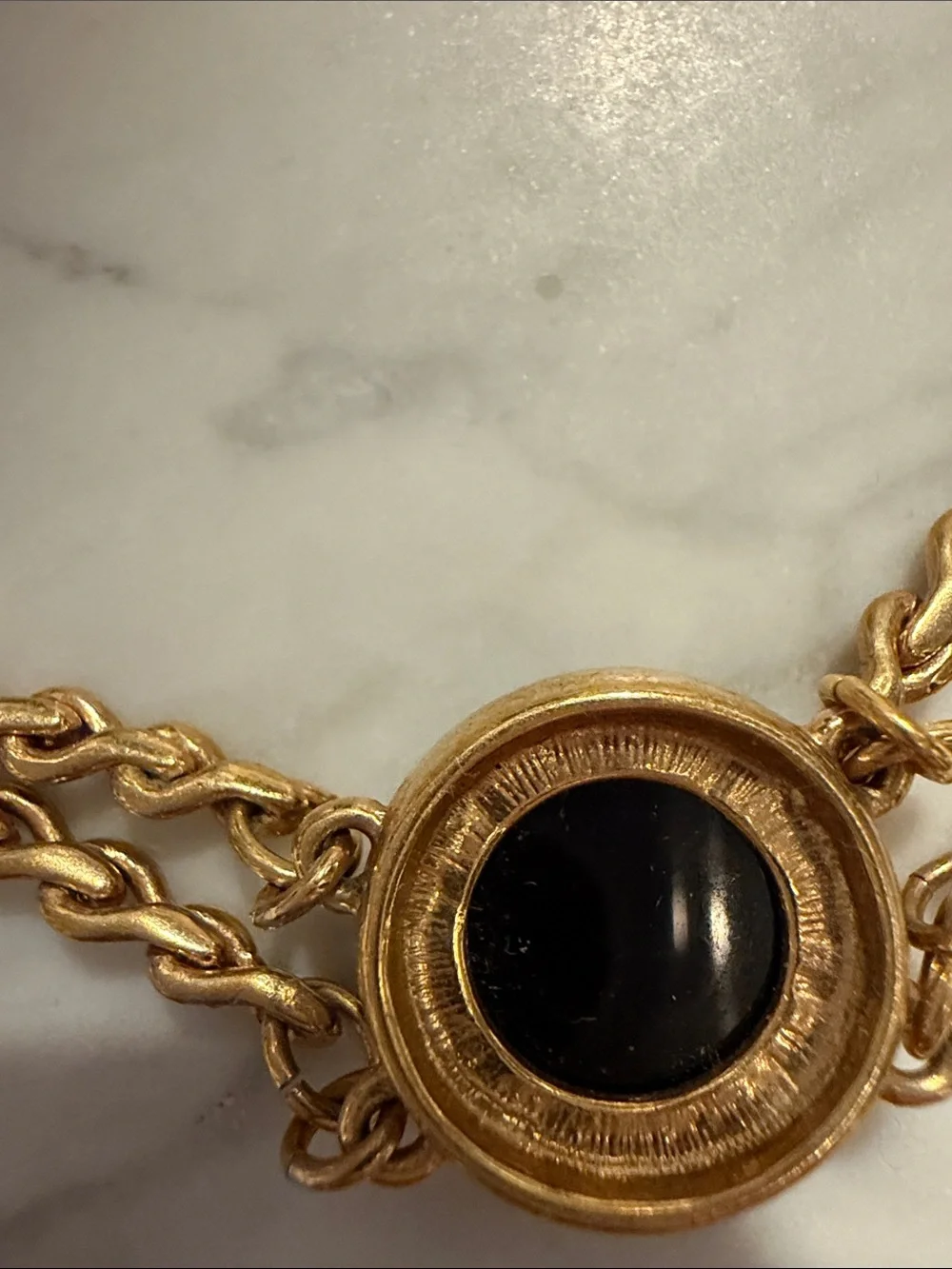 kate spade Gold-Tone Necklace with Black Faceted Stones